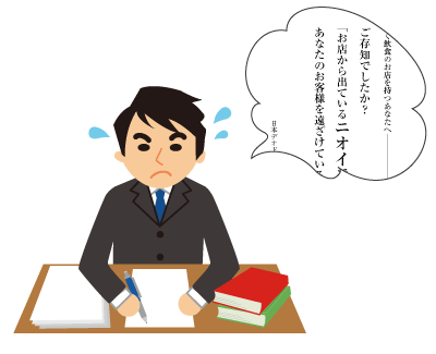 厨房排気におい対策の冊子作り