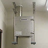 保育園の給食室から排気される調理臭