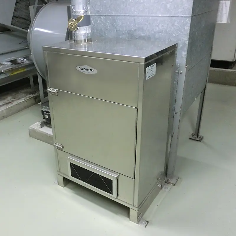 中和消臭器VFD-1020Nの設置画像